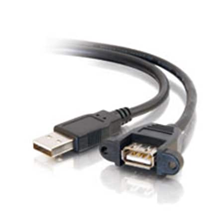 Fasttrack 3ft Panel-Mount USB 2.0 A Male to A Female Cable FA56968